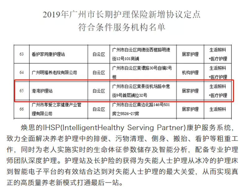 【企业喜讯】热烈庆祝焕思科技公司旗下港湾护理站获得2019年广州市长期护理保险协议定点服务机构_02.jpg